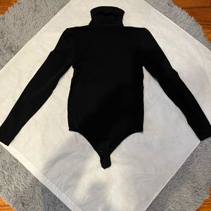 Women’s WOLFORD Black Turtleneck Long Sleeve Bodysuit sz L